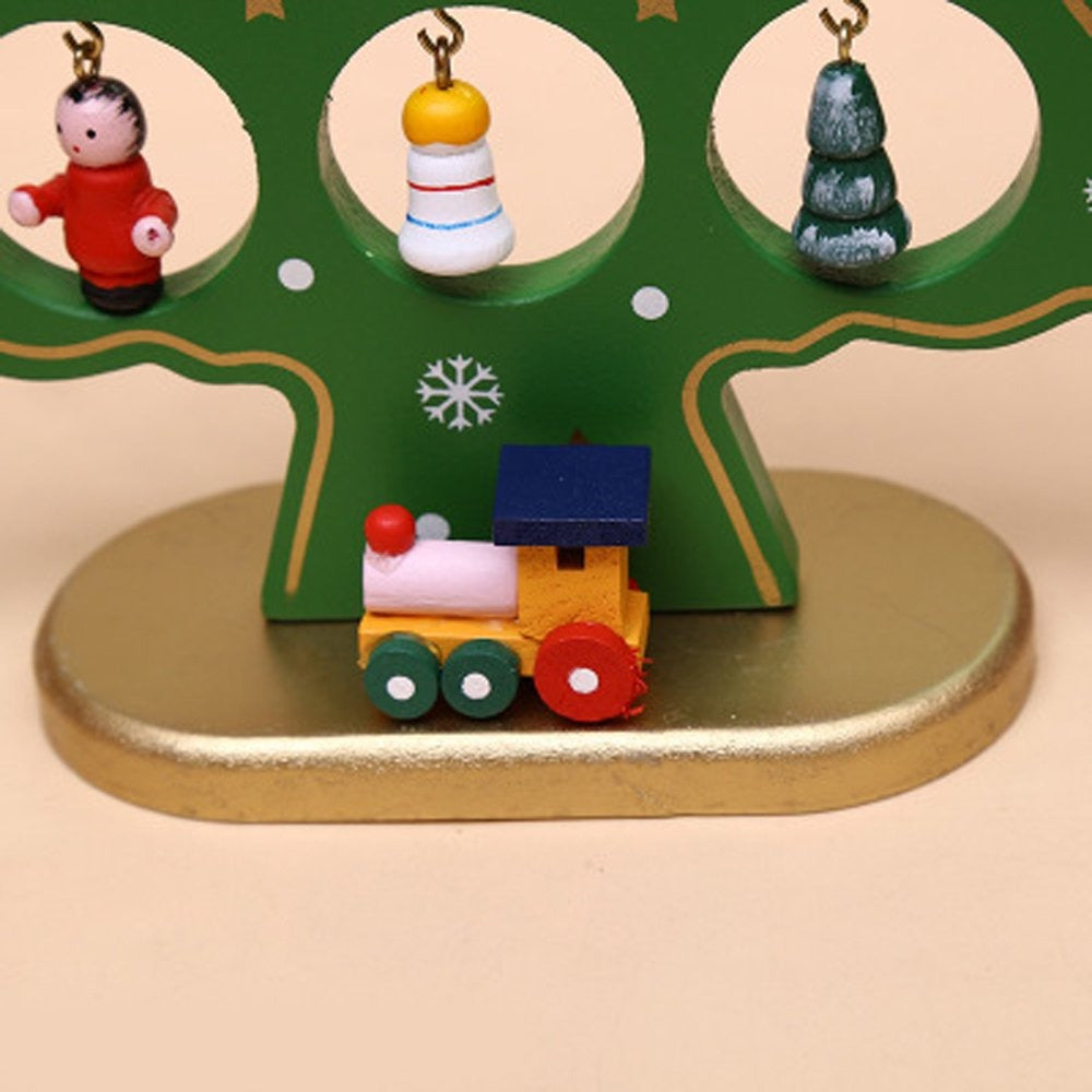 Wooden Christmas Tree Decor