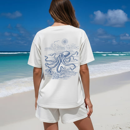 Octopus Ocean T-Shirt – Beachy Aesthetic Tee