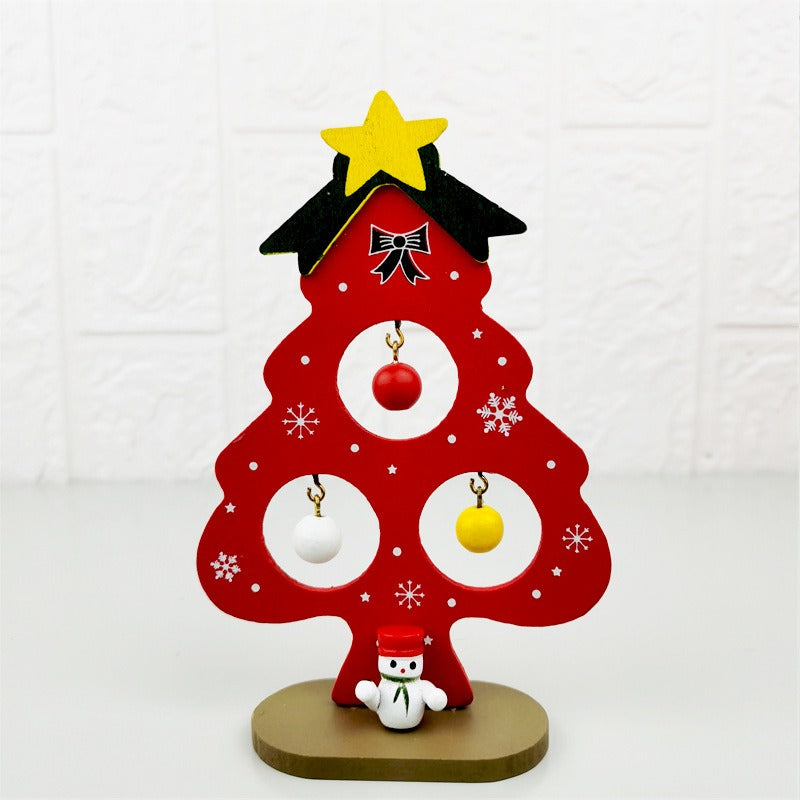 Wooden Christmas Tree Decor