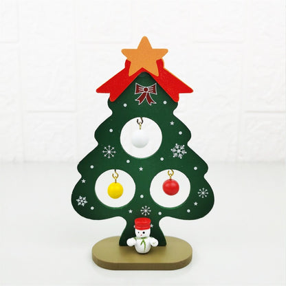 Wooden Christmas Tree Decor