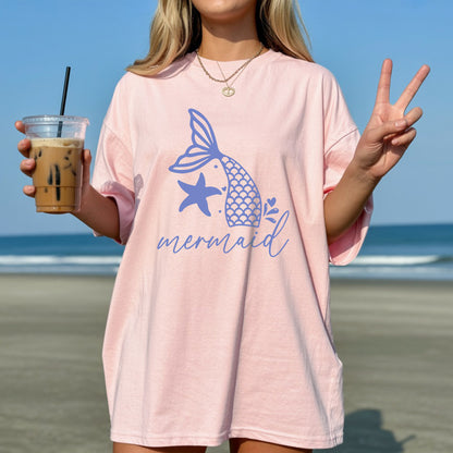 Boho Mermaid Tail T-Shirt - Daily Wear Coastal Style Shirt