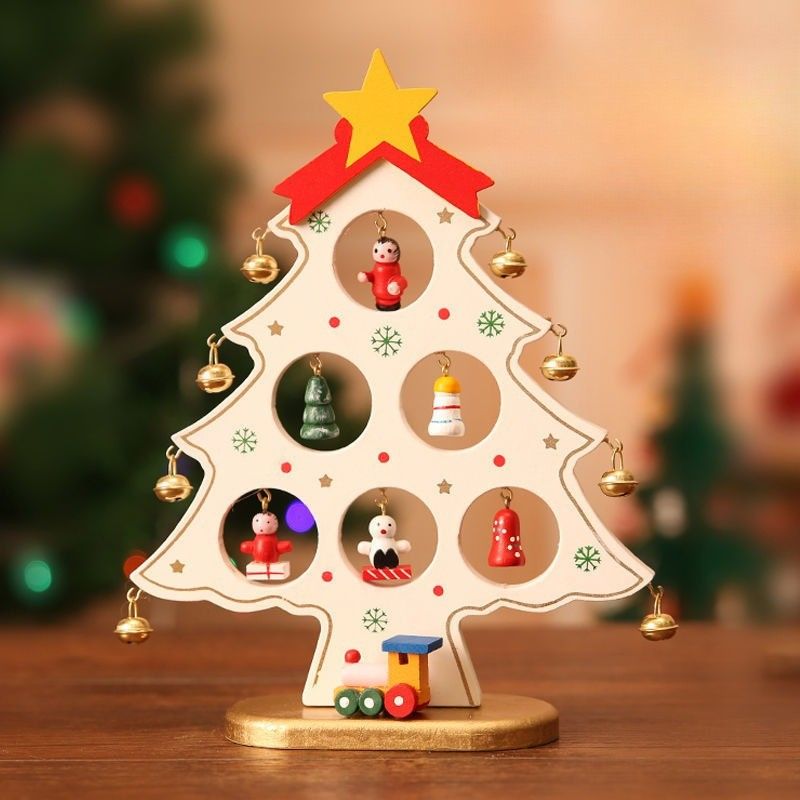 Wooden Christmas Tree Decor