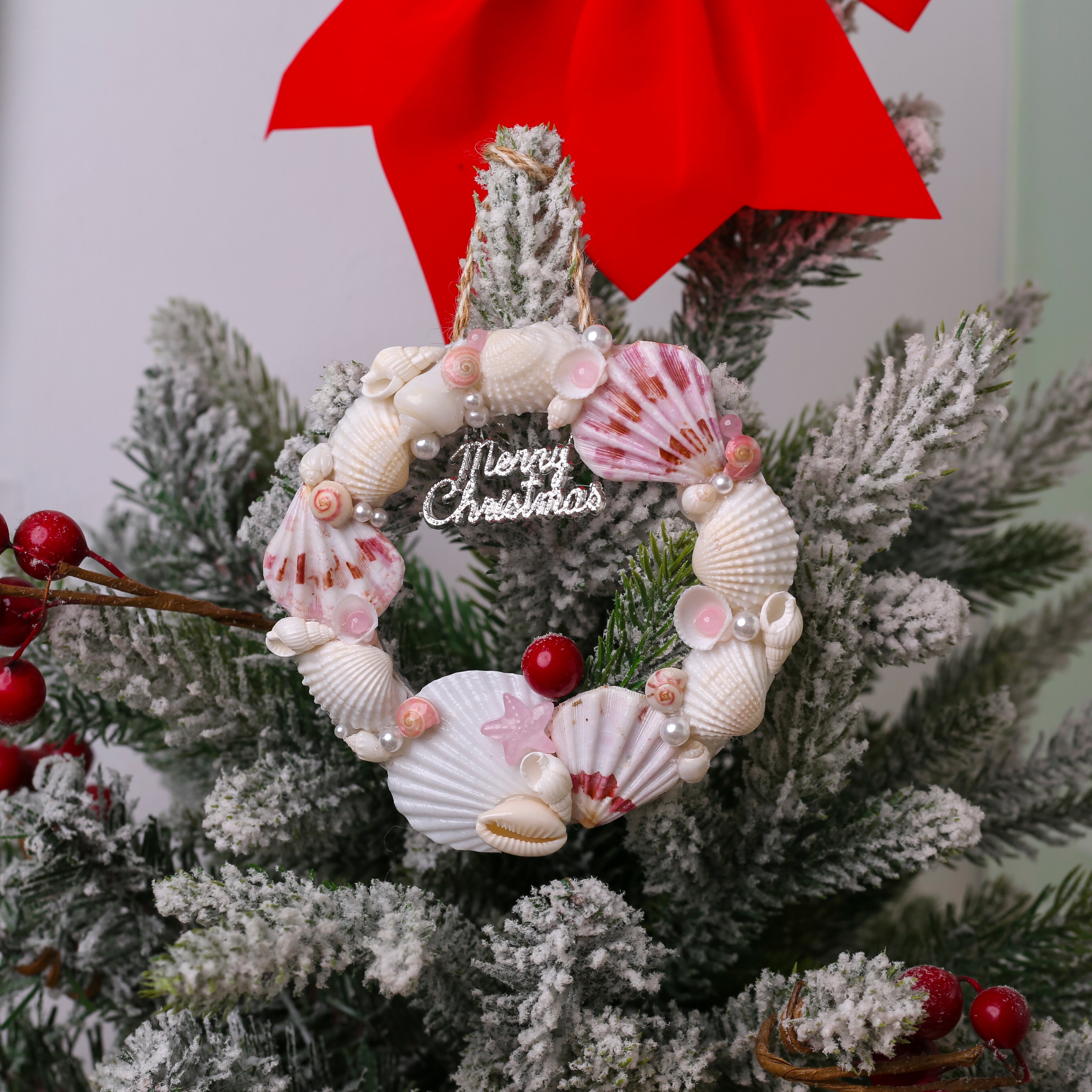 Seashell Christmas Wreath Ornament – Shella Official