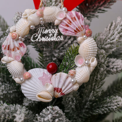 Seashell Christmas Wreath Ornament