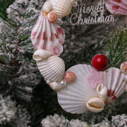 Seashell Christmas Wreath Ornament