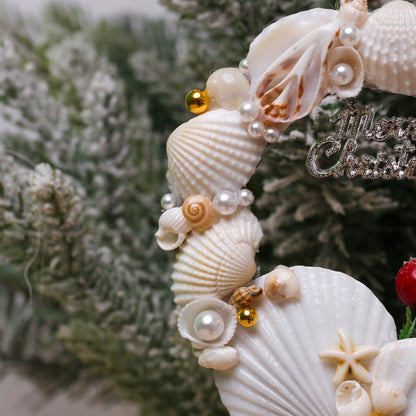Seashell Christmas Wreath Ornament