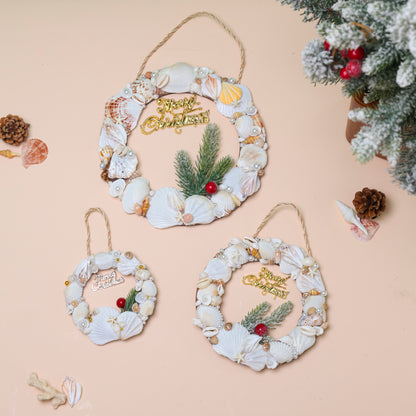 Seashell Christmas Wreath Ornament