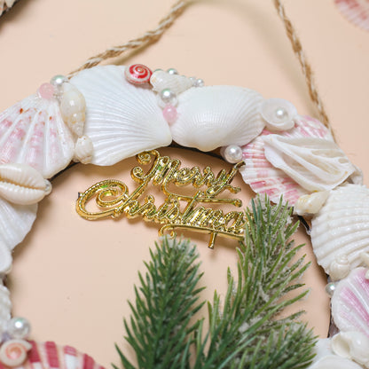 Seashell Christmas Wreath Ornament