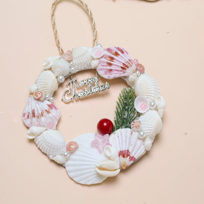 Seashell Christmas Wreath Ornament