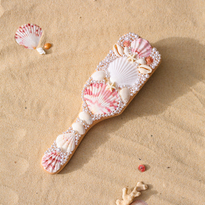 Boho Seashell Hair Brush