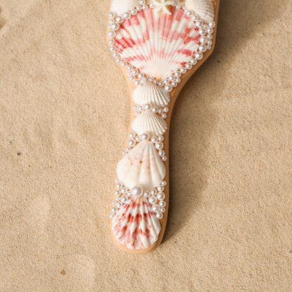 Boho Seashell Hair Brush