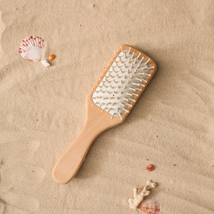 Boho Seashell Hair Brush