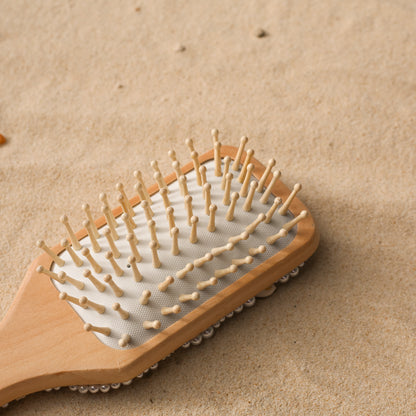 Boho Seashell Hair Brush