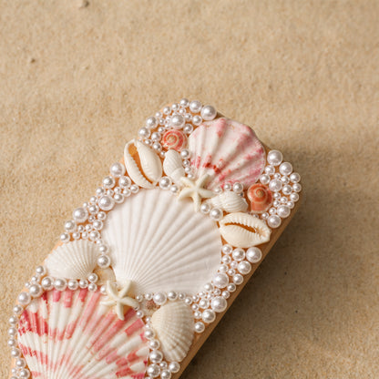 Boho Seashell Hair Brush
