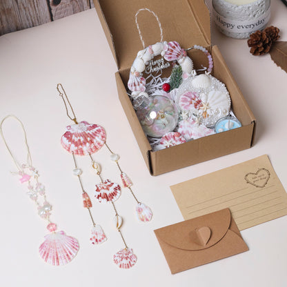 [9 Products] Christmas Seashell Gift Set – Handmade Holiday Beach-Inspired Gift Box