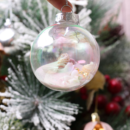 Seashell Beach Globe Ornament