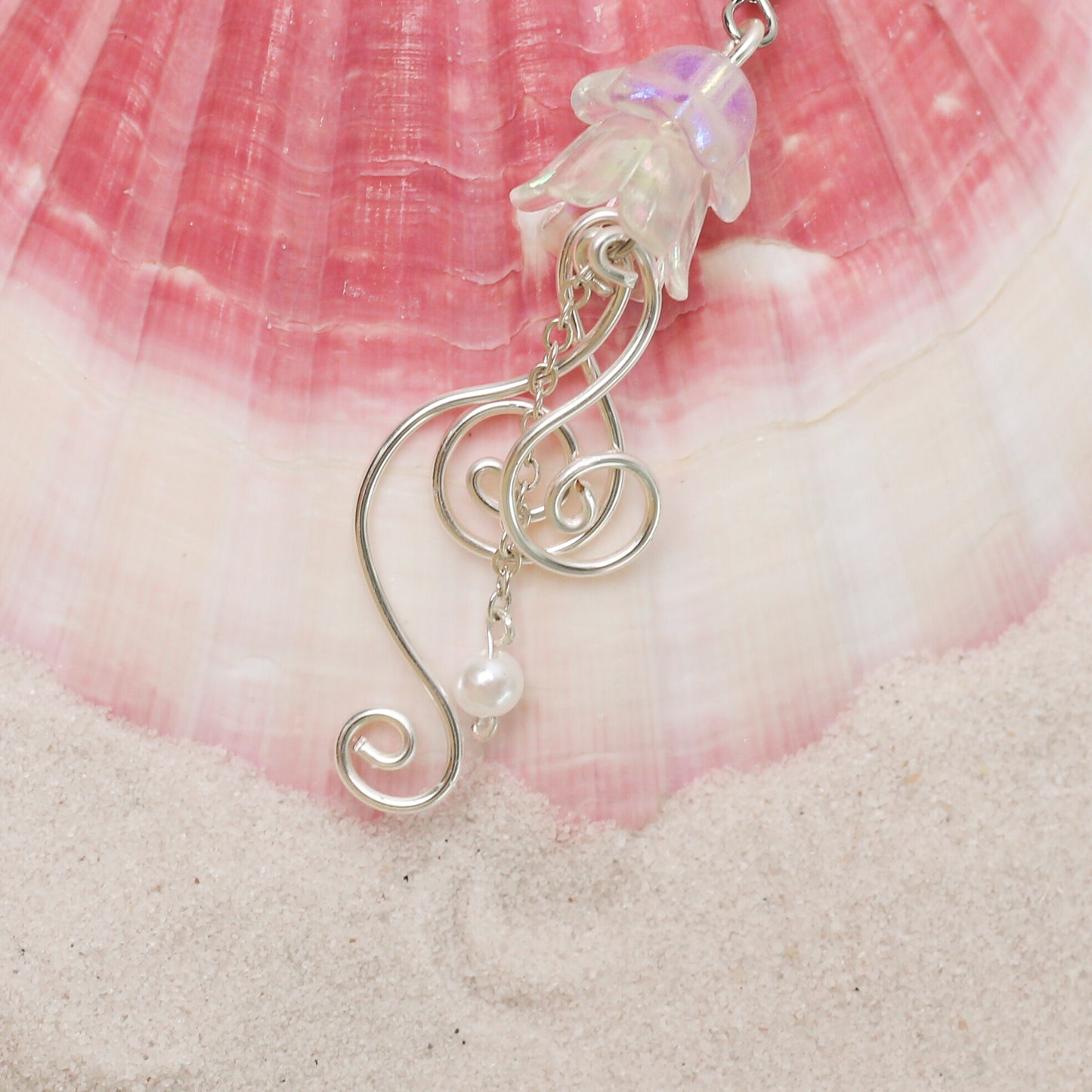 Handmade Jellyfish Earrings – Iridescent Ocean-Inspired Dangles