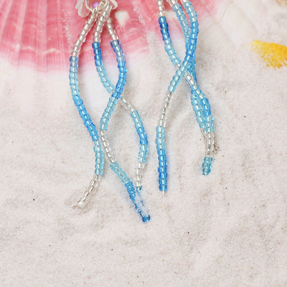 Handmade Jellyfish Earrings – Iridescent Ocean-Inspired Dangles
