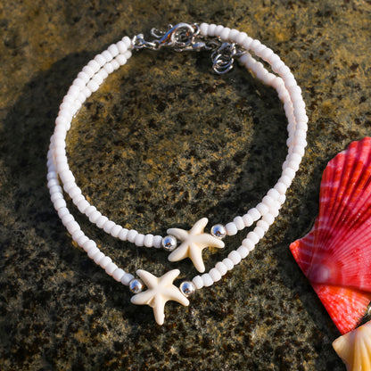 Minimalist Starfish Beaded Bracelet