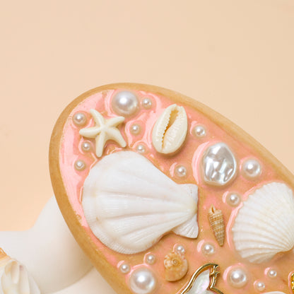 Boho Seashell Hairbrush