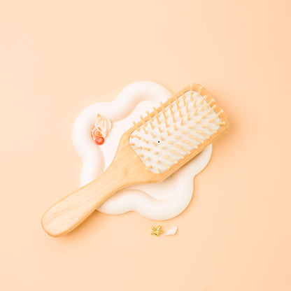 Boho Seashell Hairbrush