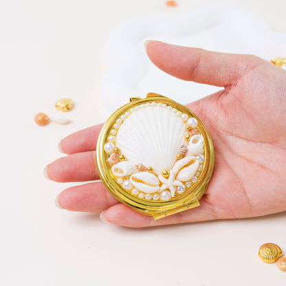 Boho Seashell Compact Mirror