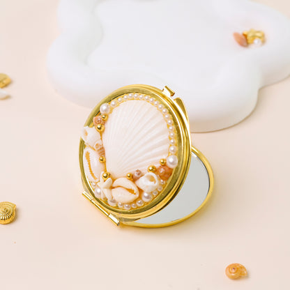 Boho Seashell Compact Mirror