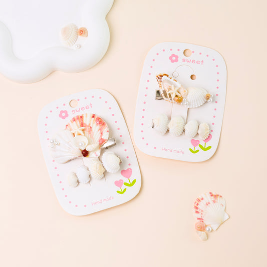 SeaShell Mini Clip Set (2pcs)