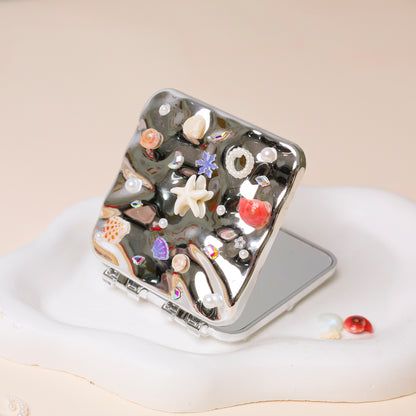 Y2K Seashell Compact Mirror