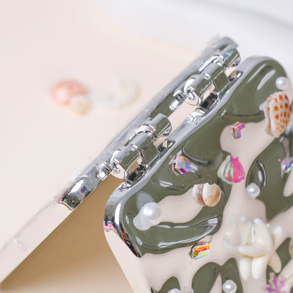 Y2K Seashell Compact Mirror