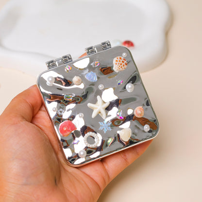 Y2K Seashell Compact Mirror