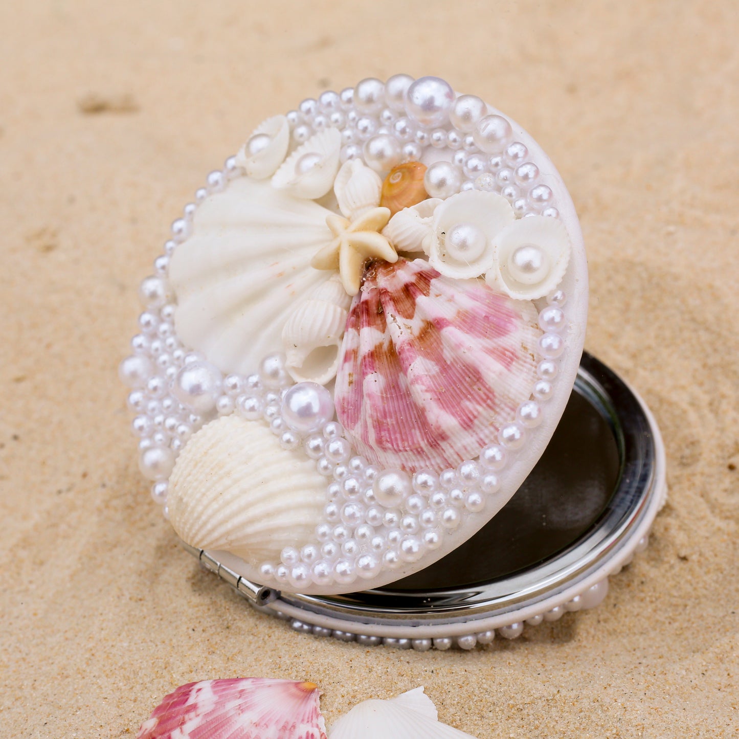 Seashell Compact Mirror