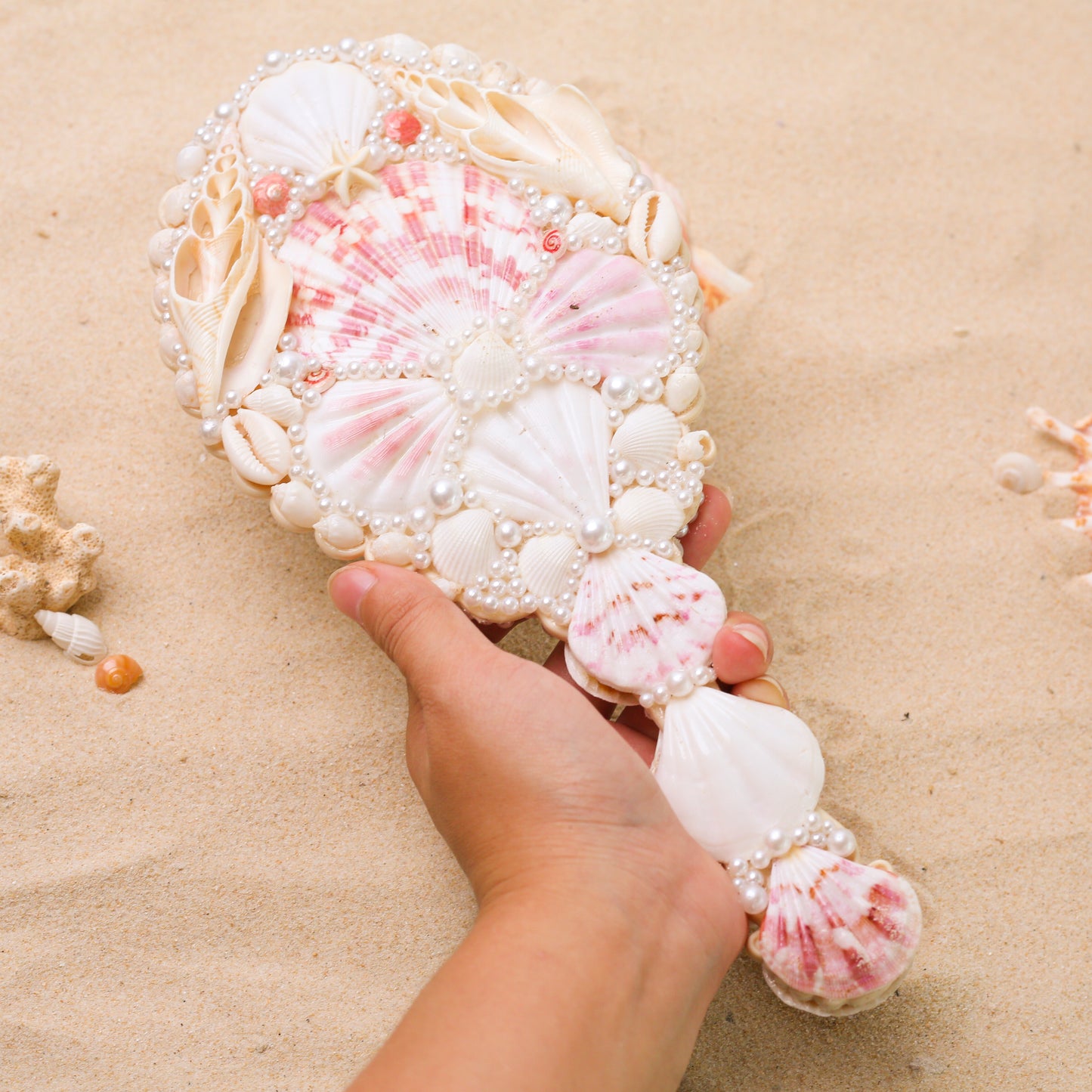 Seashell Handle Mirror