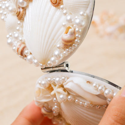 Boho Seashell Pocket Mirror