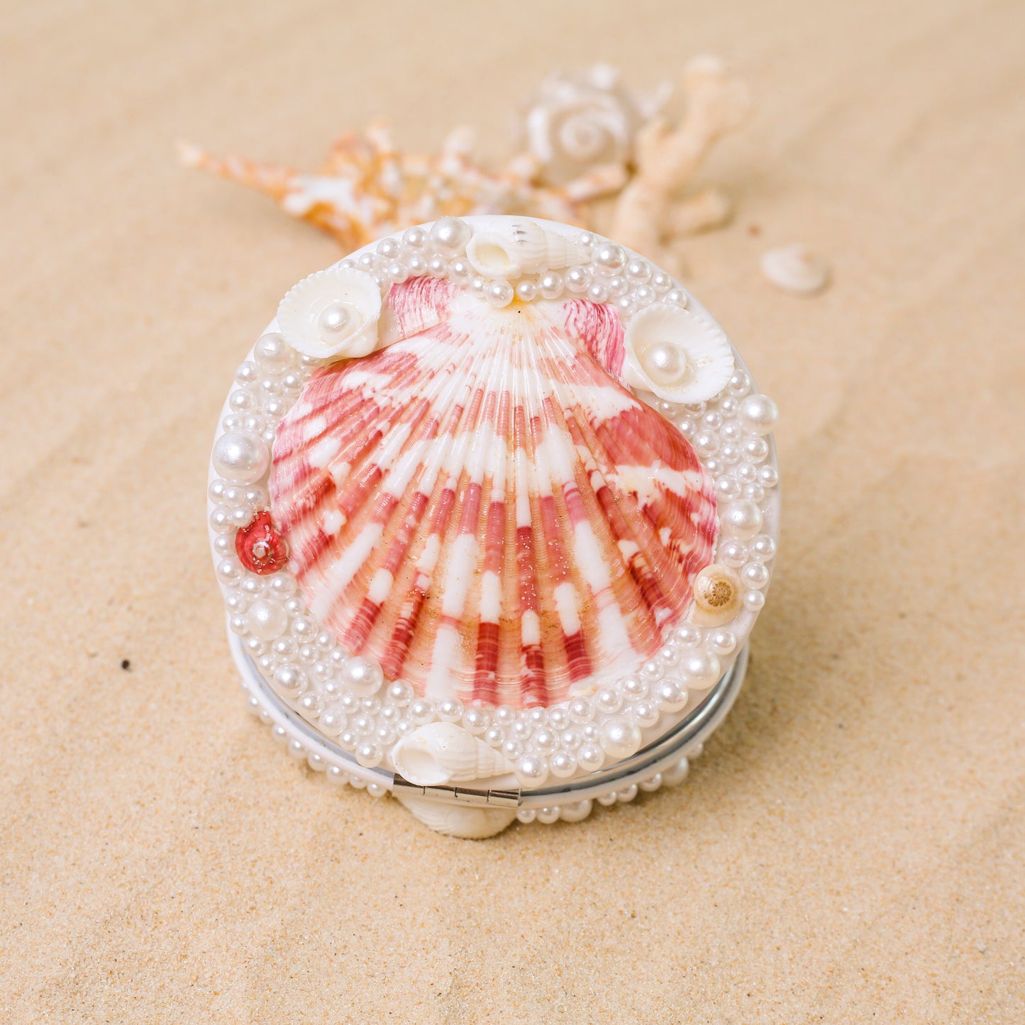 Seashell Compact Mirror