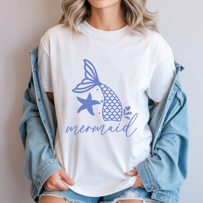 Boho Mermaid Tail T-Shirt - Daily Wear Coastal Style Shirt