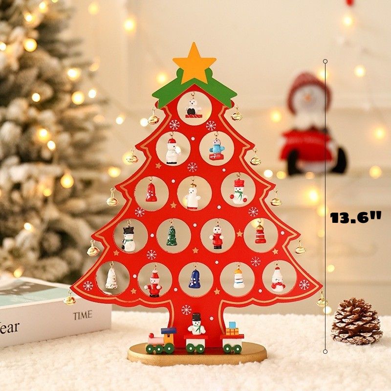 Wooden Christmas Tree Decor