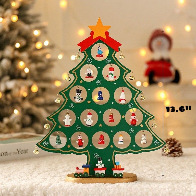 Wooden Christmas Tree Decor