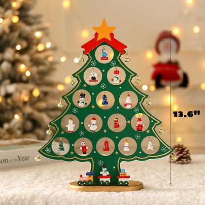 Wooden Christmas Tree Decor