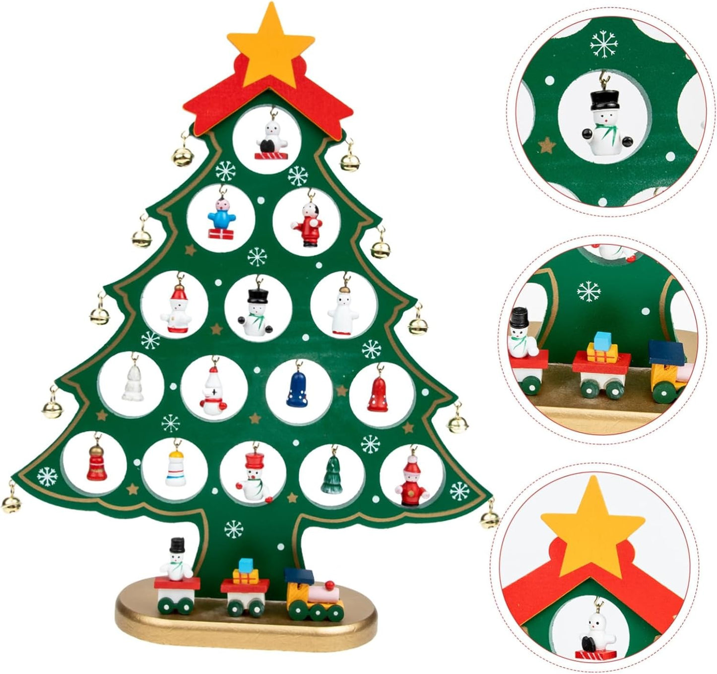 Wooden Christmas Tree Decor