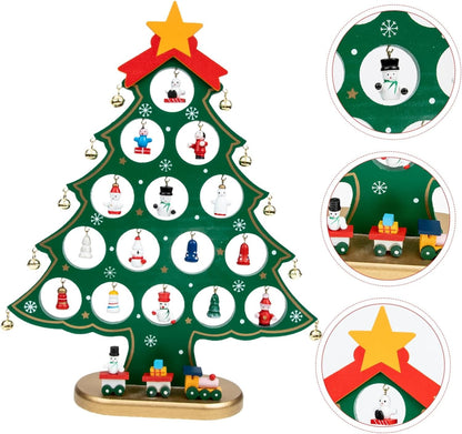 Wooden Christmas Tree Decor
