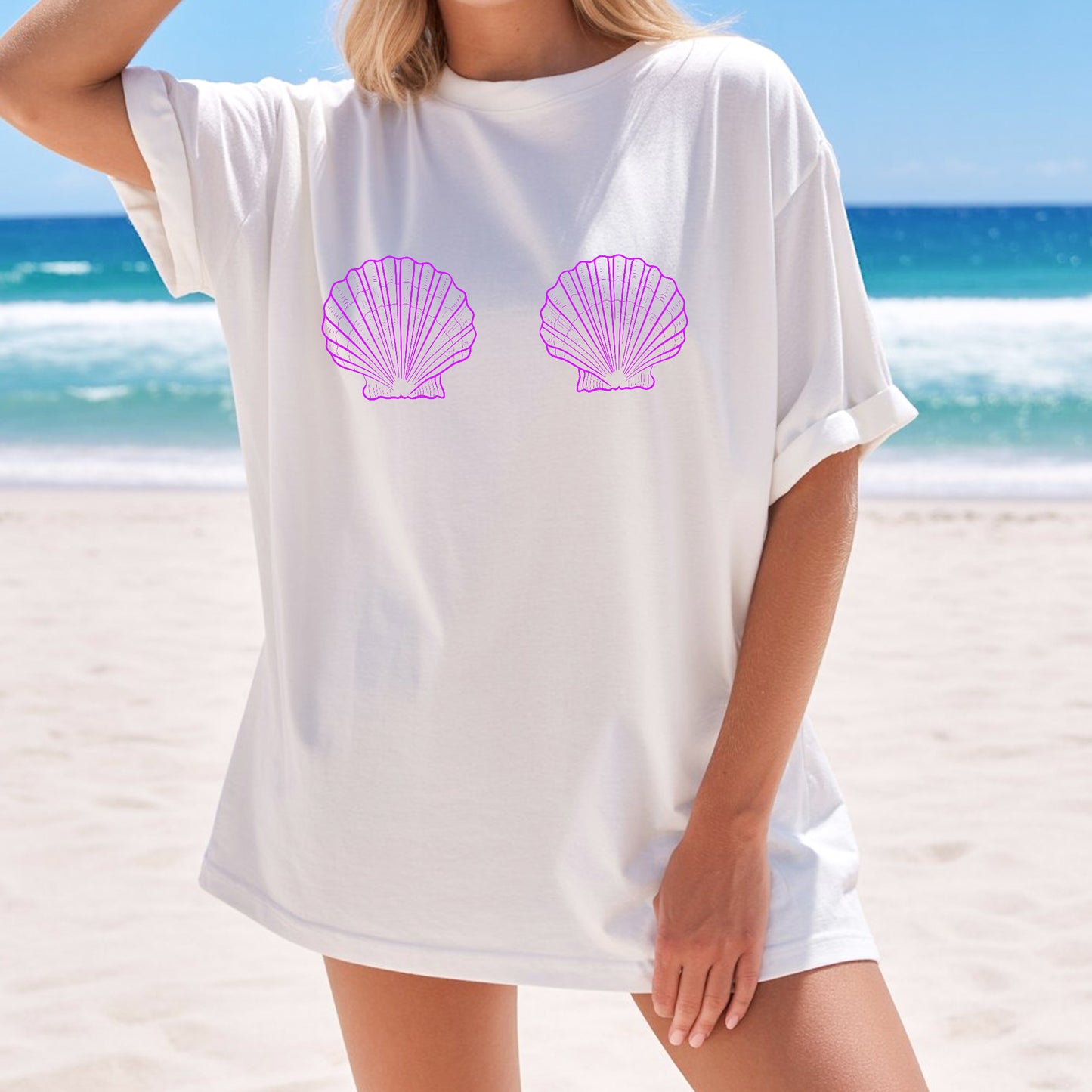 Mermaid Bachelorette T-Shirts: Seashells Last Splash Tee