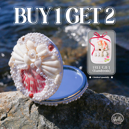 Seashell Compact Mirror