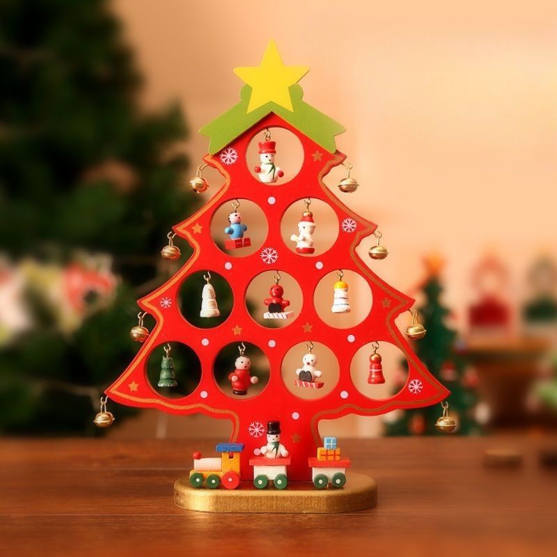 Wooden Christmas Tree Decor