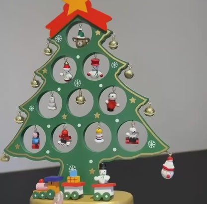 Wooden Christmas Tree Decor