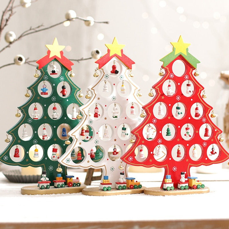 Wooden Christmas Tree Decor