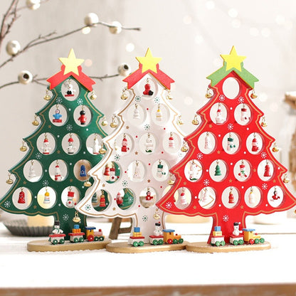 Wooden Christmas Tree Decor