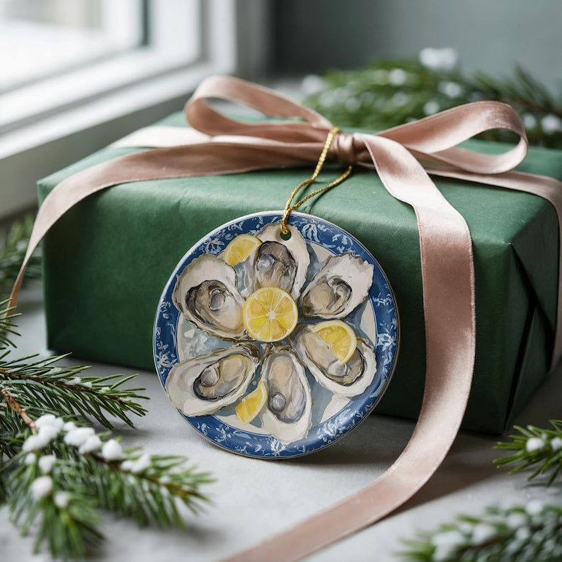 Oyster Ornament - Seafood Lover Gift