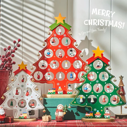 Wooden Christmas Tree Decor