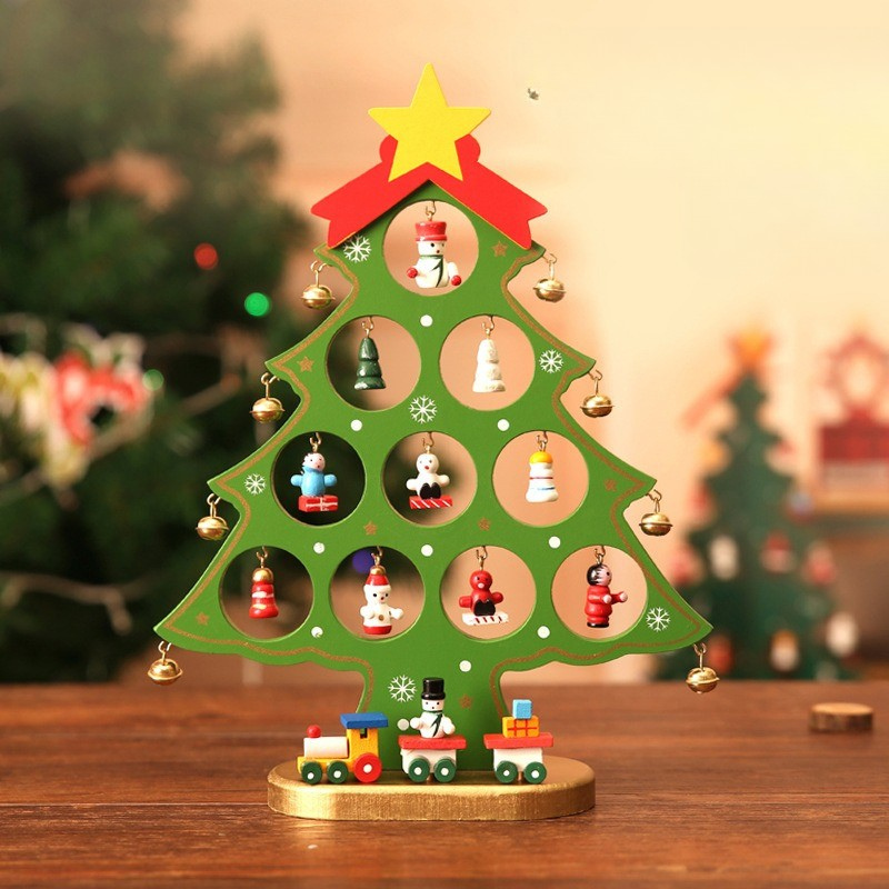 Wooden Christmas Tree Decor